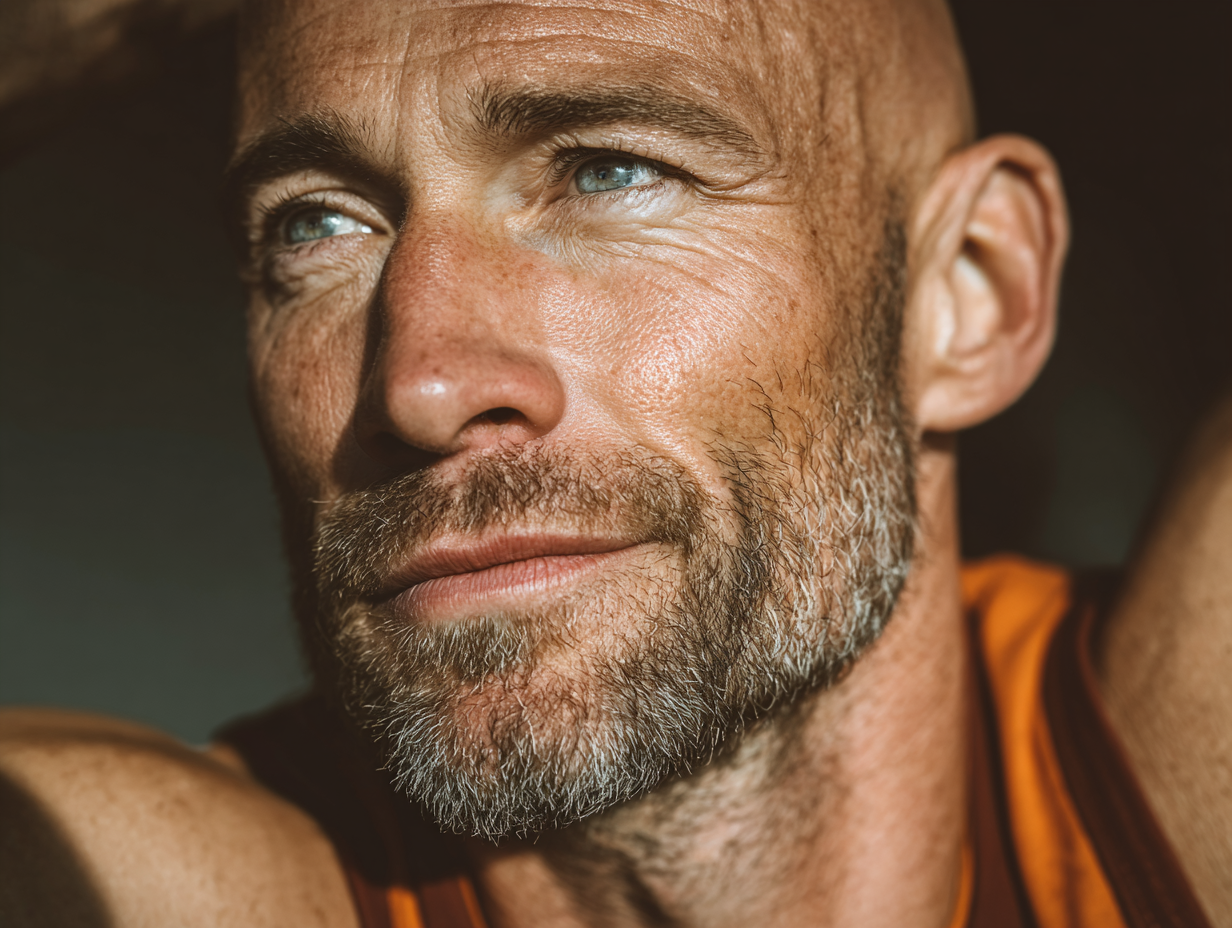 Чоловік виконує ранкову зарядку